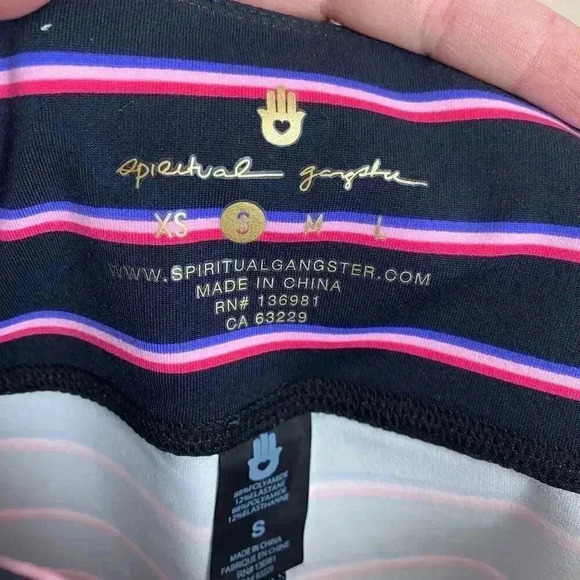 Spiritual Gangster Striped Essential Legging - Picture 5 of 13